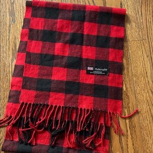 Red and Black Checkered Scarf